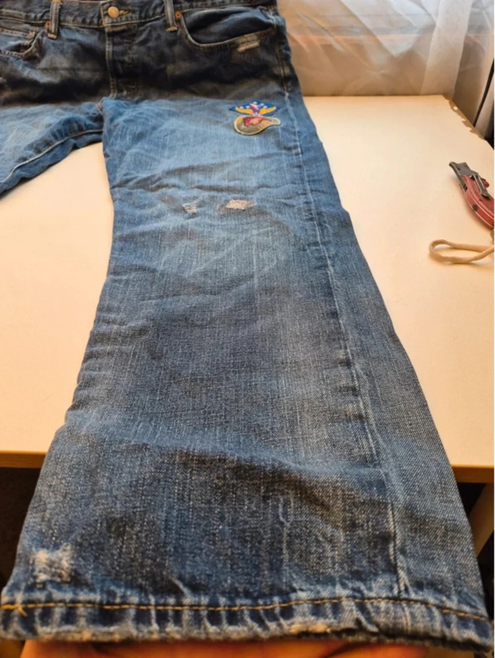 Distressed Ralph Lauren Polo Men's Jeans SWEET